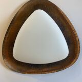 Goffredo Reggiani Triangular Applique RN in copper and opal glass