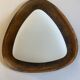 Goffredo Reggiani Triangular Applique RN in copper and opal glass