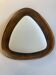 Goffredo Reggiani Applique triangulaire RN cuivre et verre opalin