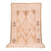 Yellow Vintage Moroccan Rug 159 x 282, Berber Wool Rug, Handmade Boho Rug