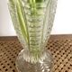 Paire de vases vintage en verre moulé