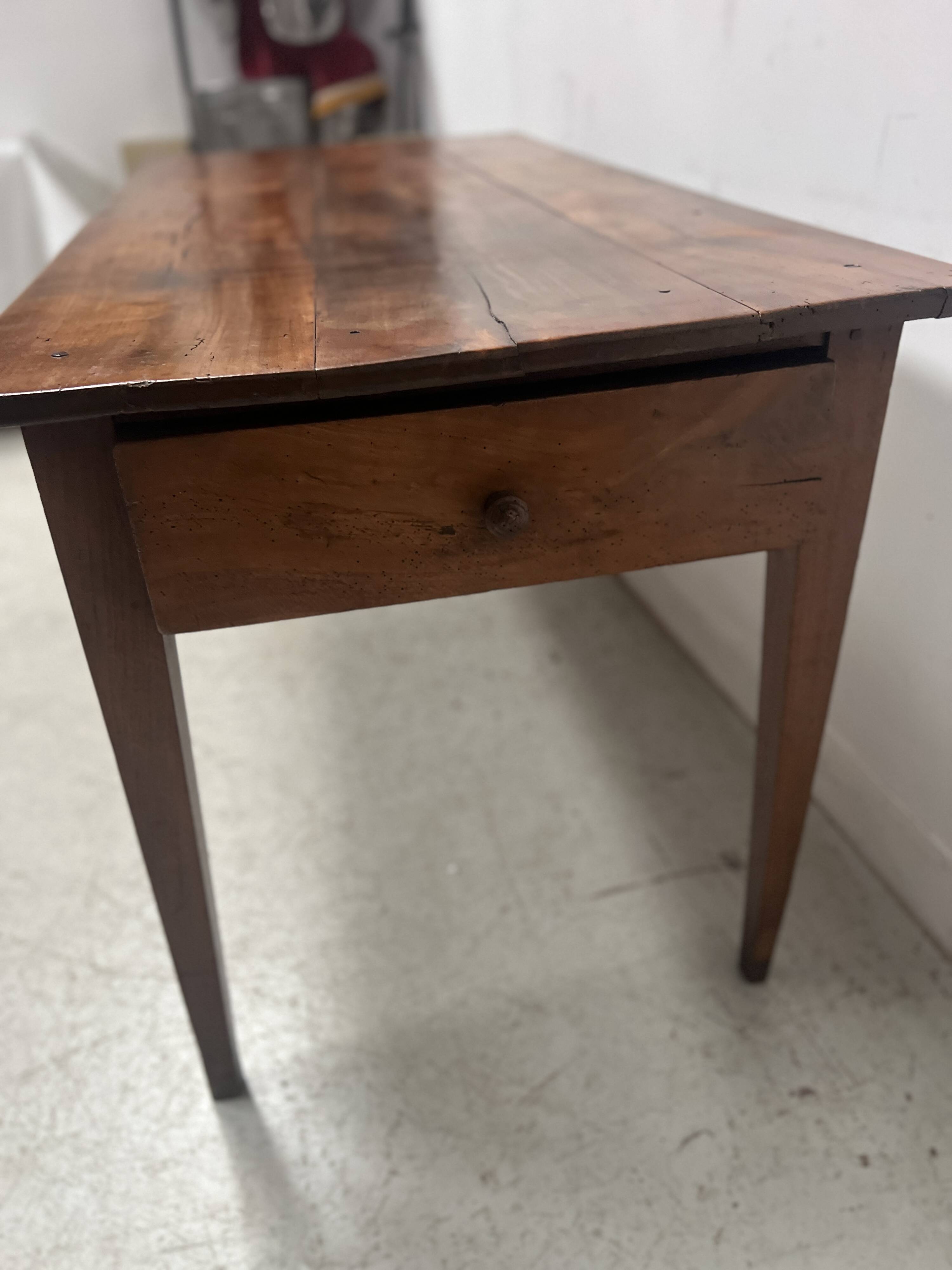 19th century cherry wood style farmhouse table