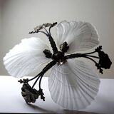 Lustre Hollywood Regency Art Deco vintage 80-90 Bronze Mariner Shells