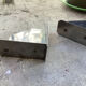 Pair of vintage industrial style metal bookends