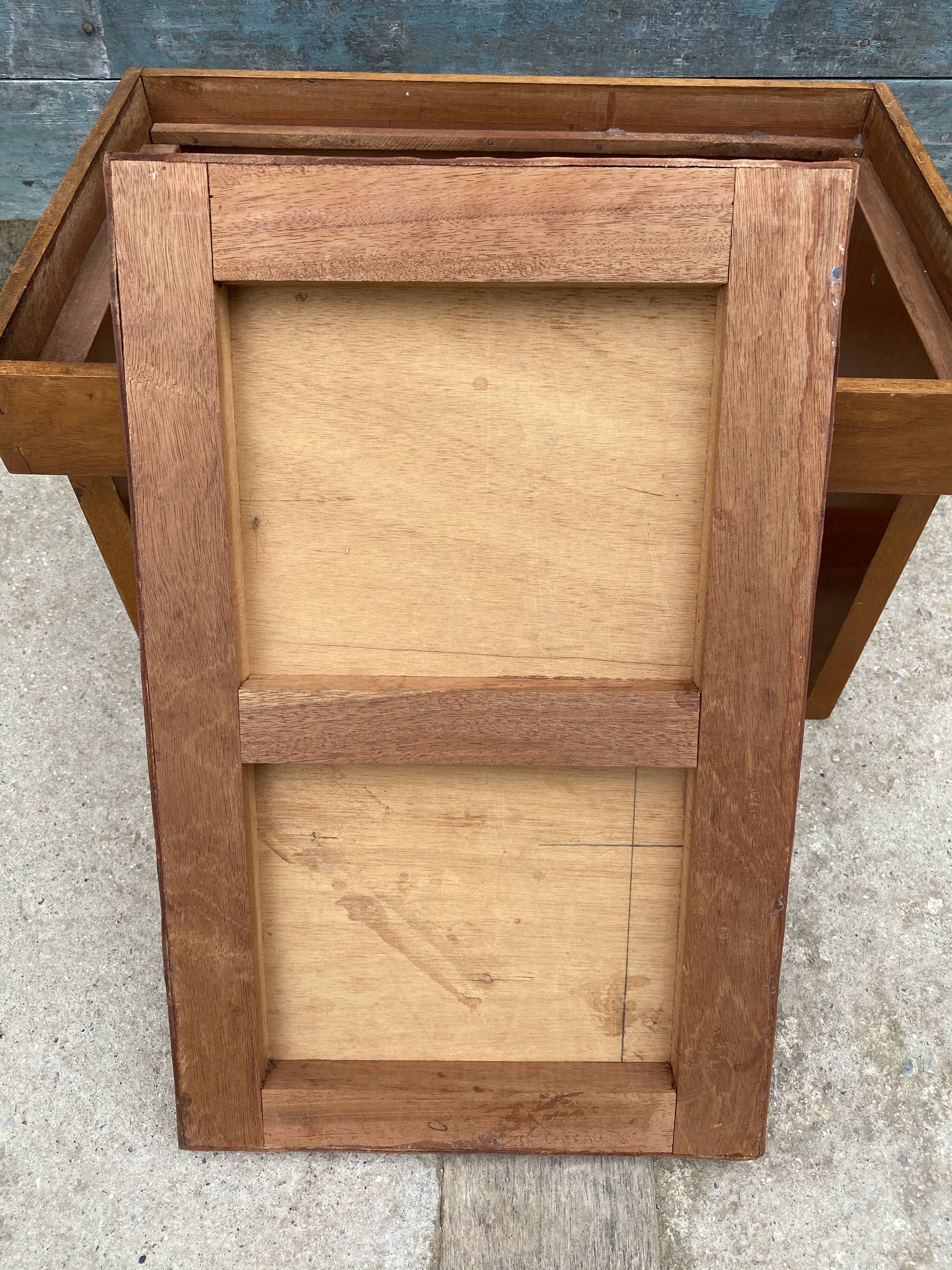 1960 Angel Pazmino leather bedside table