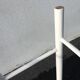 Tabouret scandinave en bois teinté blanc 60