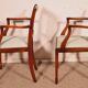 pair of mahogany armchairs in Hepplewhite style