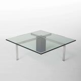 KW1 glass, metal and granite coffee table by Hank Kwint for Metaform 1980s