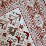 Tapis Vintage Sivas Turc en Laine, Années 1960, Design Géométrique