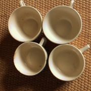 Lot 4 teacups Digoin Sarreguemines