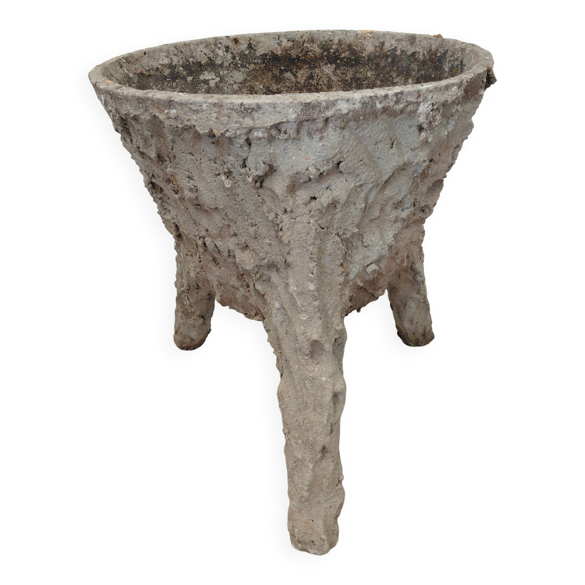 50s concrete planter