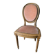 Fauteuil Louis XVI patine et velours ancien