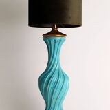 Twisted ceramic lamp