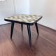 Mid-century wood and ceramic mosaic side table, 1950s