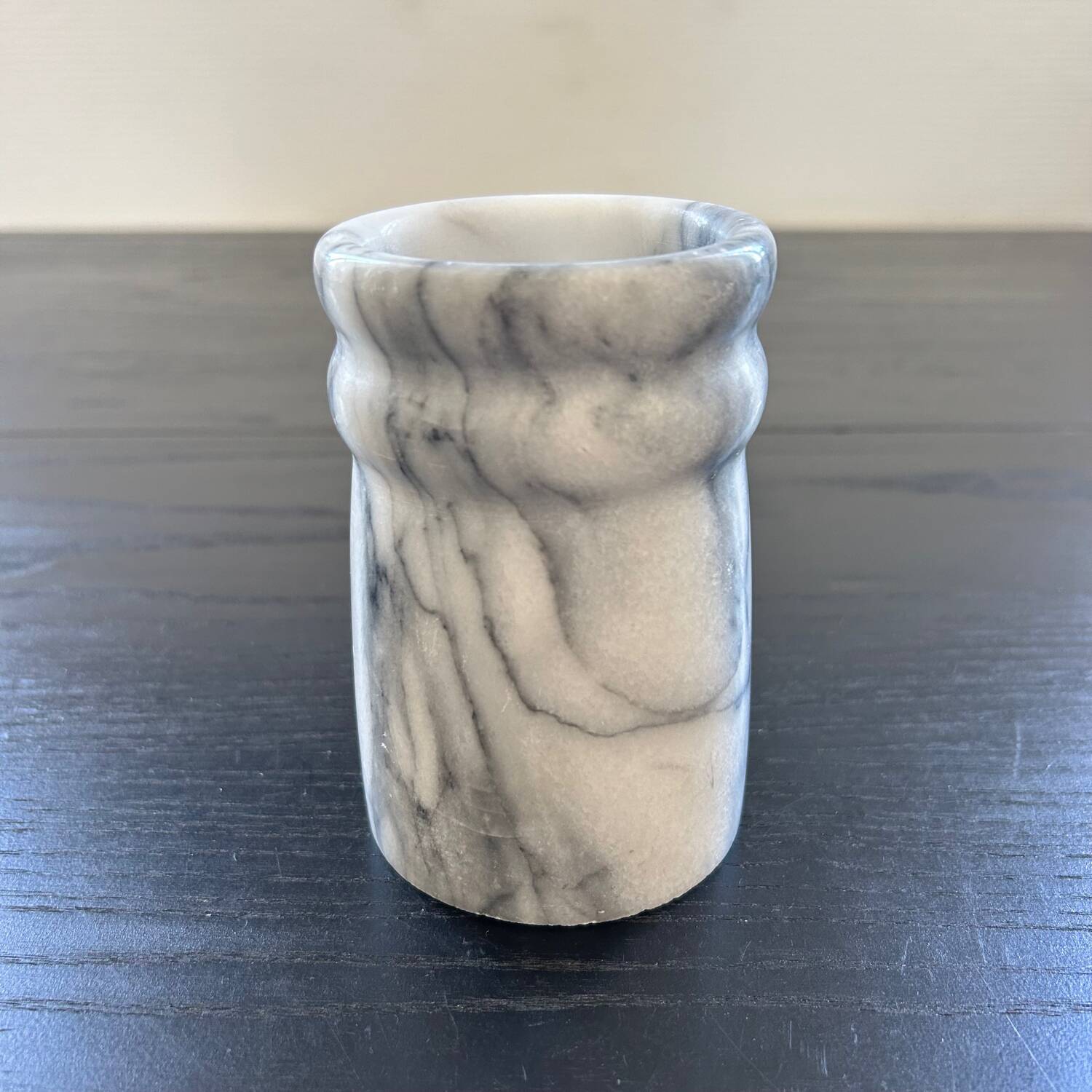 Grey marble vase