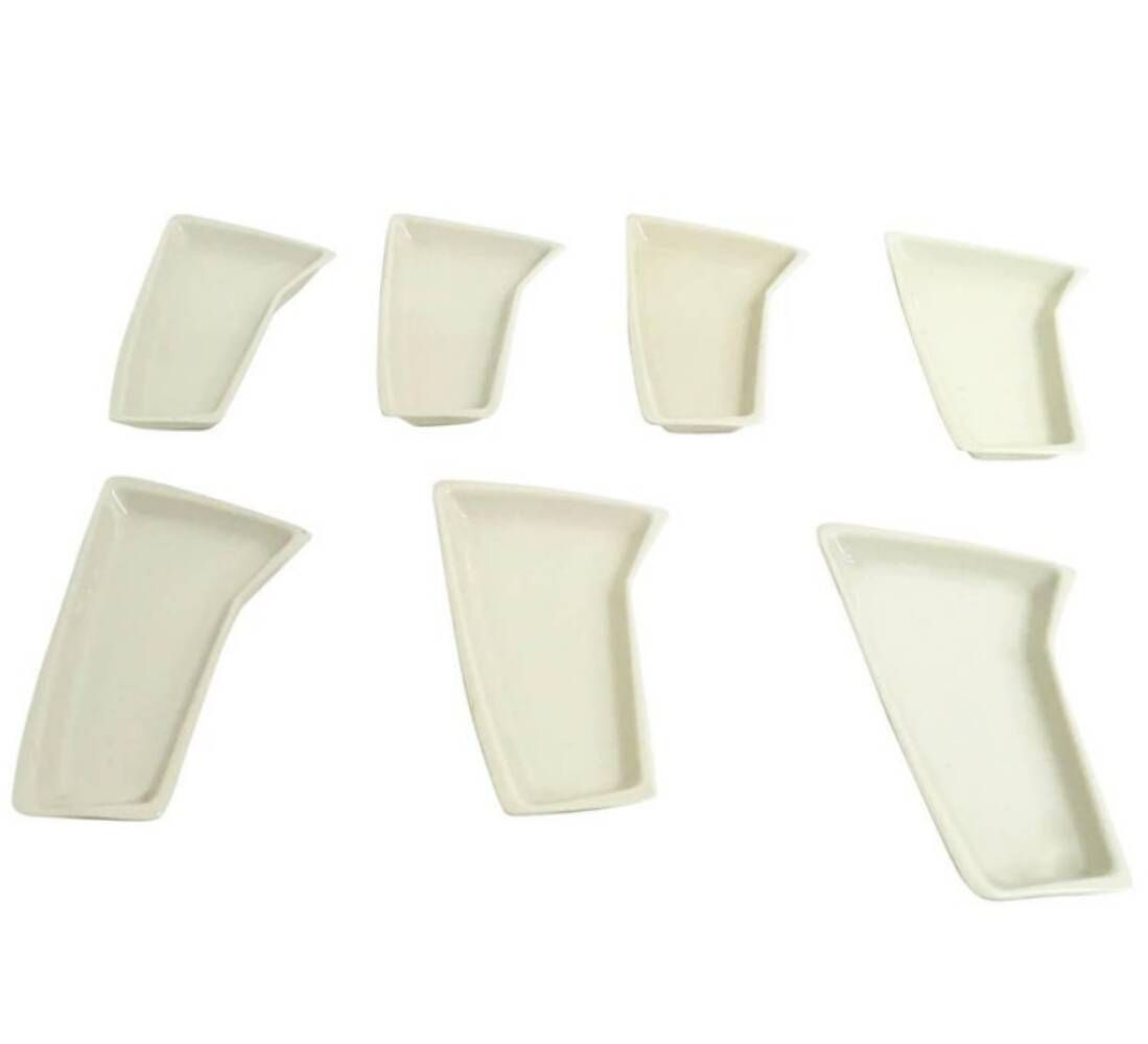Vintage White Lacquered Ceramic Ashtray -Vide Poche by Antonia Campi for Verbano