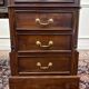 Classic English Desk with Black Leather