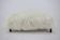 1930s Extraordinary Art Deco Ottoman in Sheepskin Upholstery, Czechoslovakia