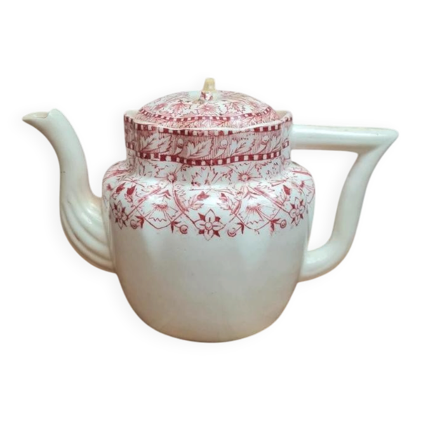 Théière anglaise Wileman Foley Shelley RN148962 Dolly Varden décor rouge