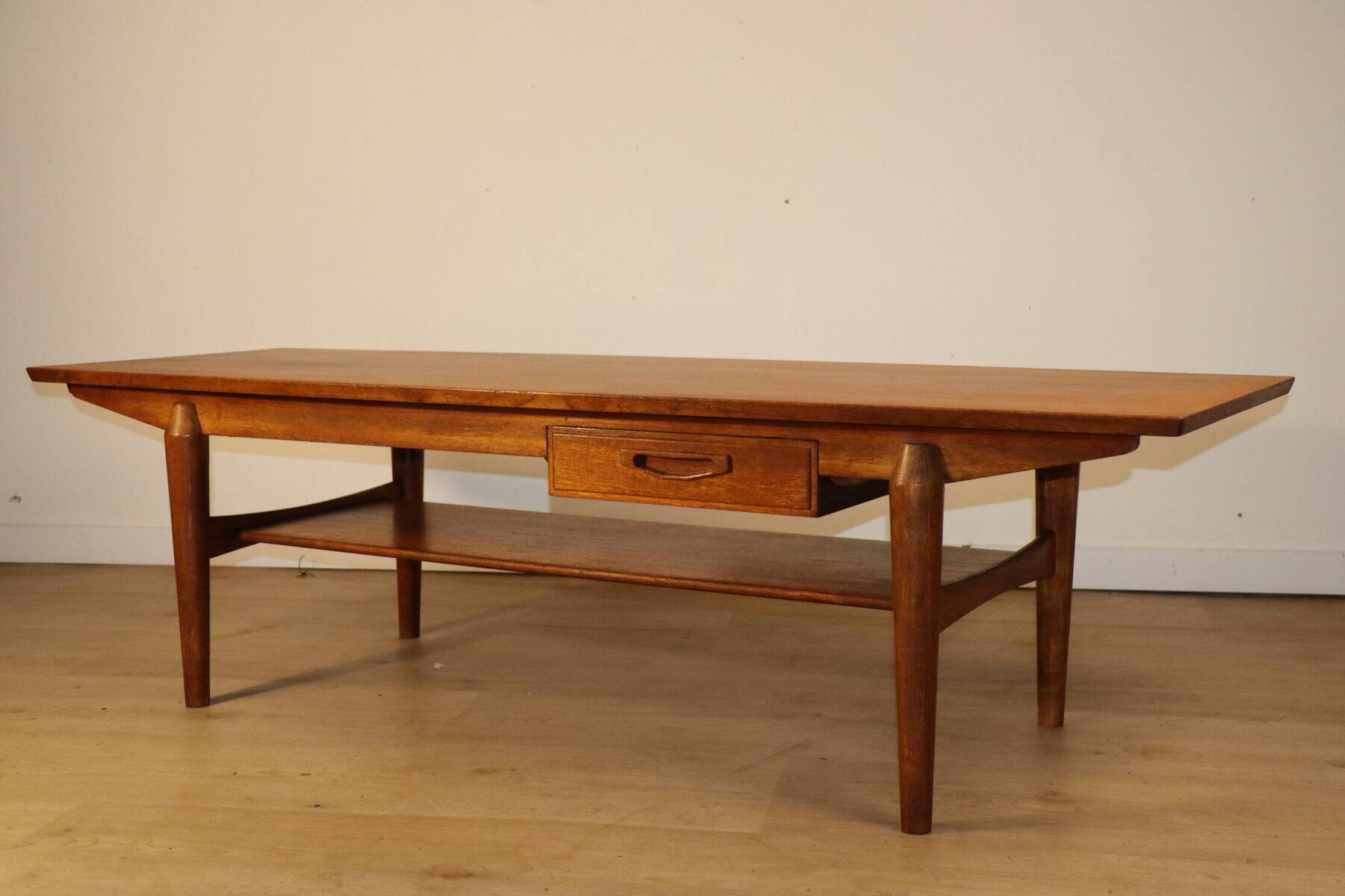 Scandinavian teak coffee table from the 1960s.