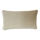 Beige ecru wool cushion
