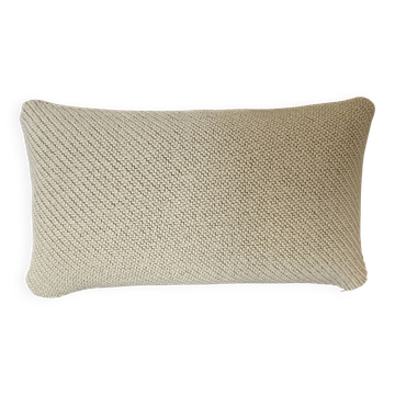 Coussin laine écru beige