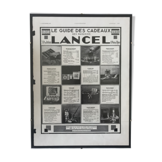 Affiche publicitaire Lancel 1930