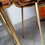 Pair of chairs pelfran mustard synthetic fur