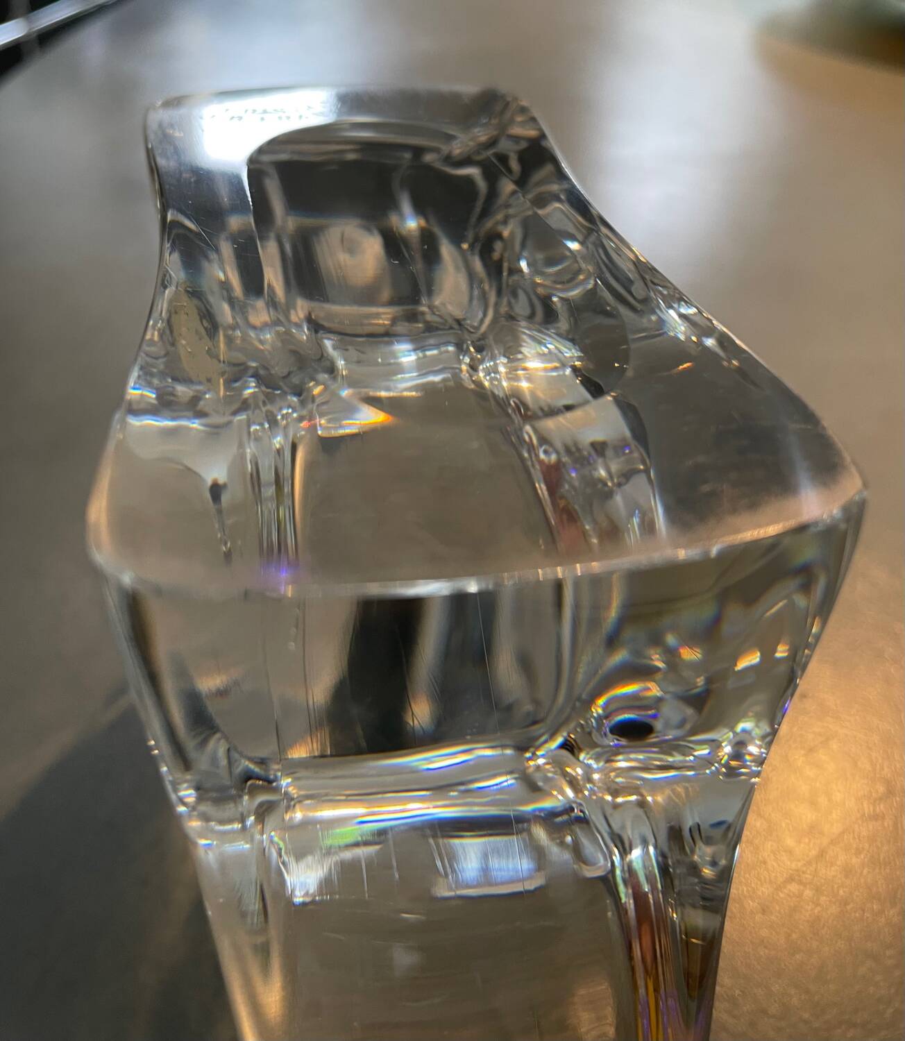 French Crystal Candle Holder