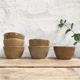 Set of 6 stoneware bowls