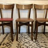 Set of 3 vintage bistro chairs