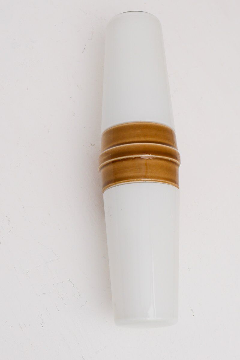 Vintage porcelain bathroom light by Sigvard Bernadotte for Ifö, 1960