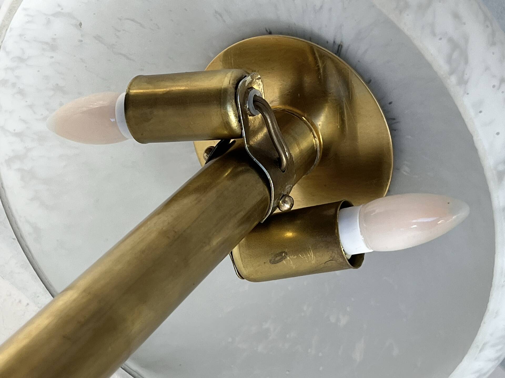 Table lamp in Skyscraper style • Clichy glass & brass