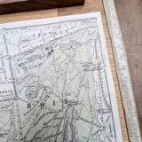 Bois de Boulogne, old map, printed in 1914.