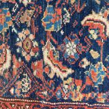 Tapis ancien persan kurde fait main 135x276 cm