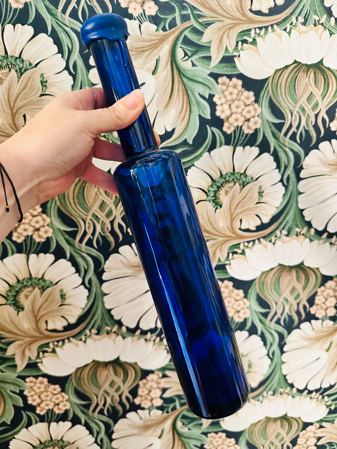 Vintage blue decanter