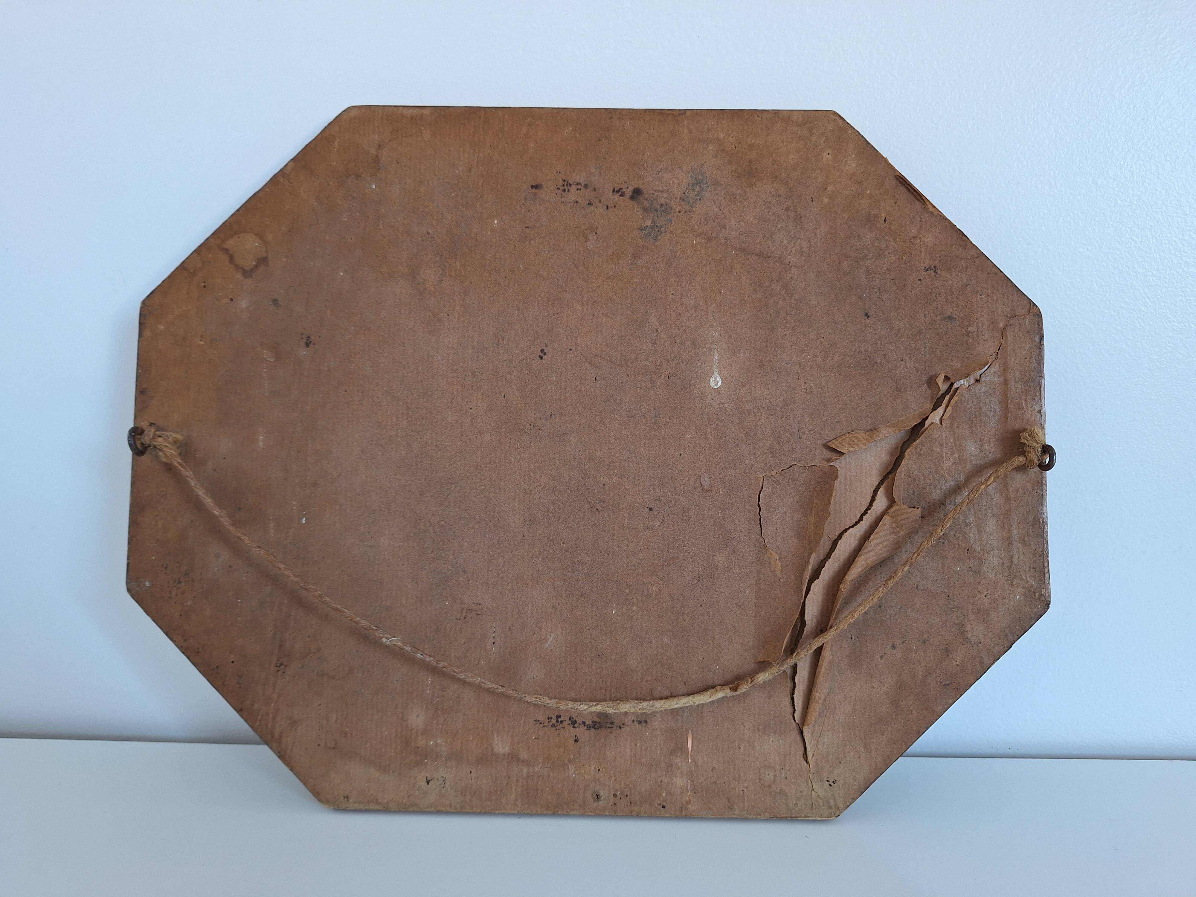 Vintage octagon mirror