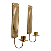 Pair of Mid-Century Swedish Brass Sconces