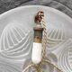 LUSTRE SUSPENSION with BELLE VASQUE in VERRE frosted ART DECO