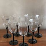 Esso Luminarc octagonal stemware