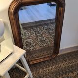 Rectangular mirror vintage wood 82 X 52 cm