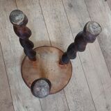 Carved wooden stool