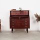 Mahogany secretary, Danish design, 1970s, manufacturer: PMJ Viby