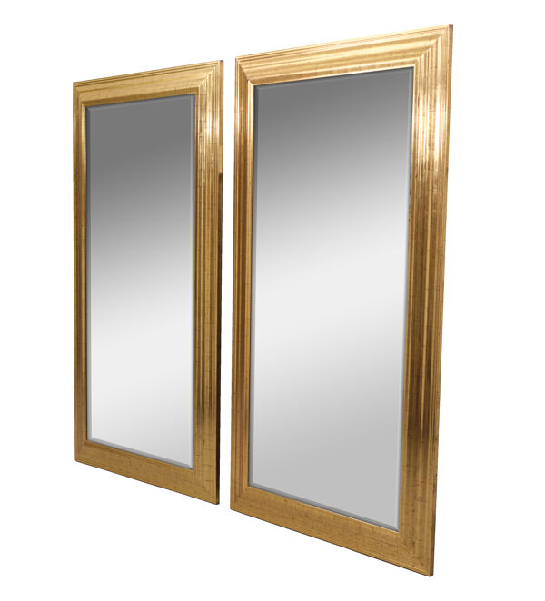 Miroir en or Deknudt des années 1970 Regency