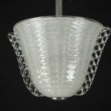 Rare Art Deco Ercole Barovier chandelier in  Murano glass. Italy 1940