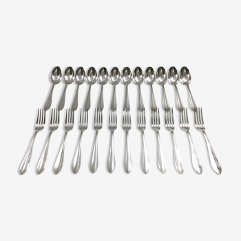 24 cutlery in silver metal