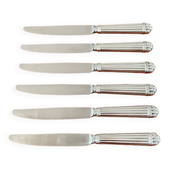 Christofle aria 6 dessert dessert knives 19.7 cm good condition