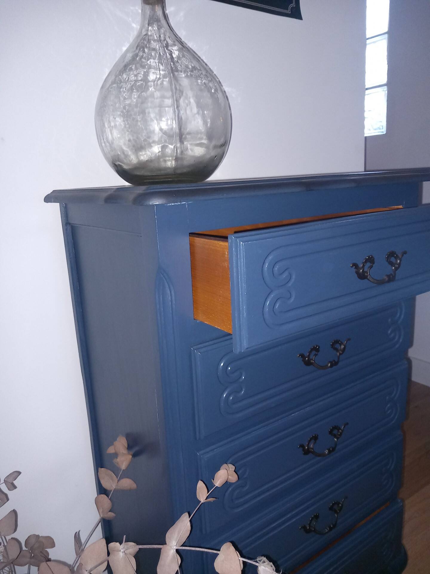 chest of drawers 5 drawers revamped