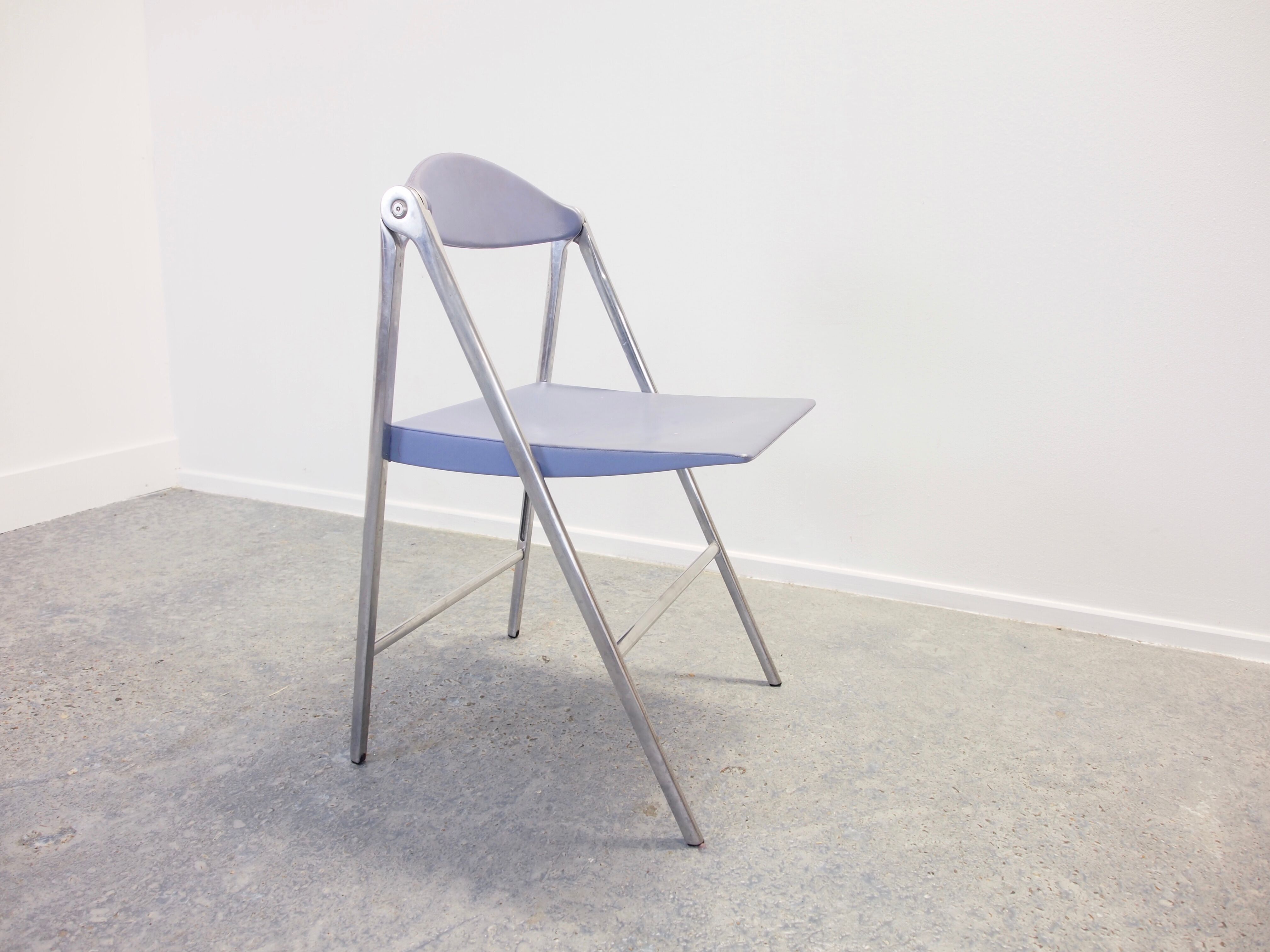 Folding chair "Donald" by Studio Cerri & Associati for Poltrona Frau