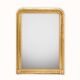 19th-century patinated mirror with a ribbon-style frame